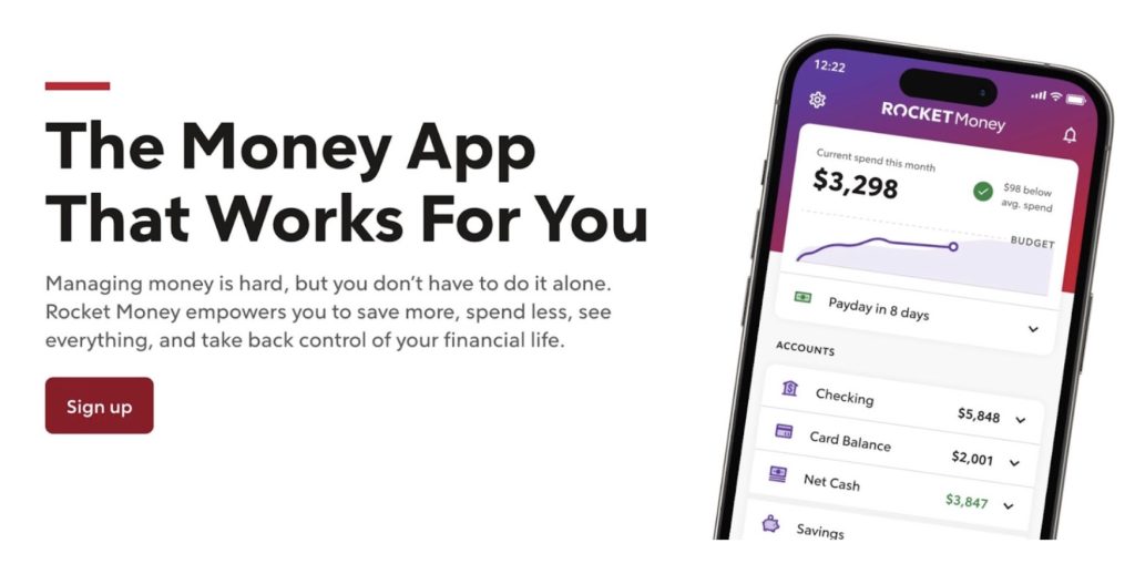 rocketmoney tool for AI finance management